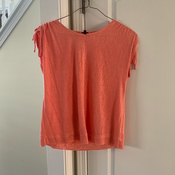 Anthropologie Tops - Anthropologie Bobeaux coral short sleeve size XL
